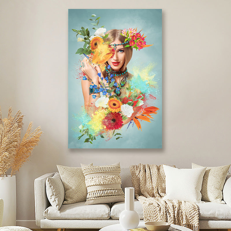 Flower woman