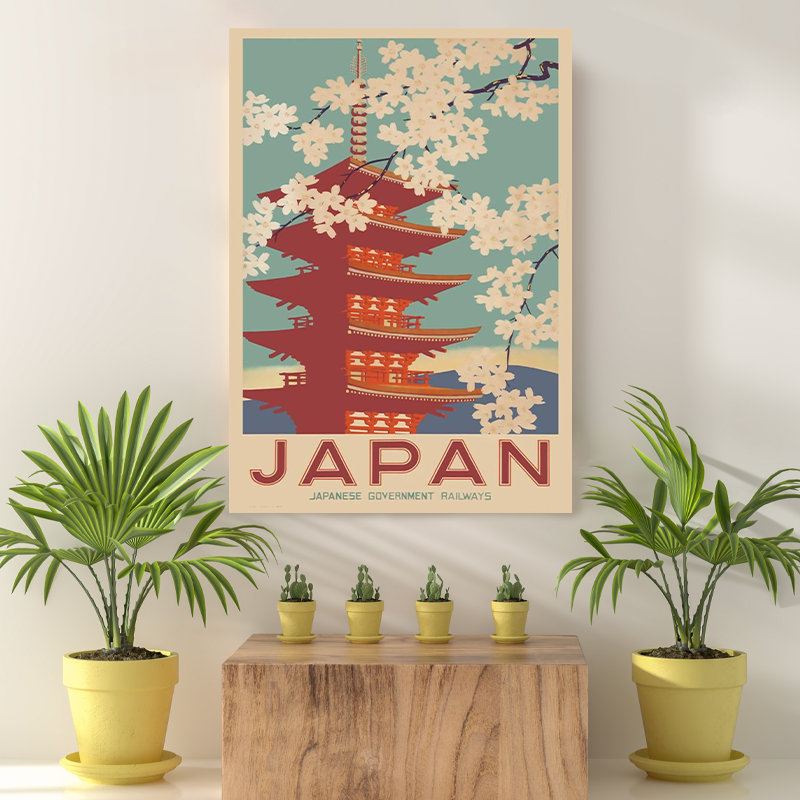Vintage Reis Bestemming Japan V