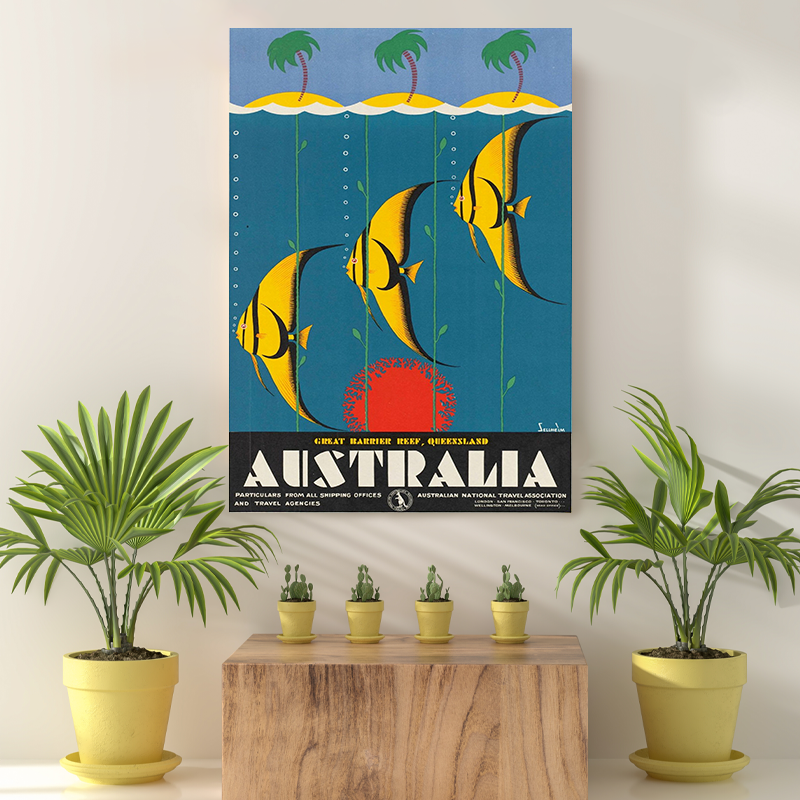 Vintage Reis bestemming Australia