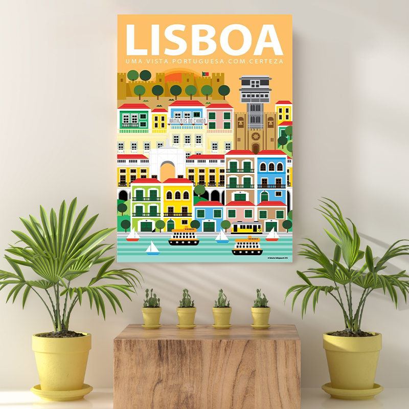 Vintage Reis bestemming Lisboa