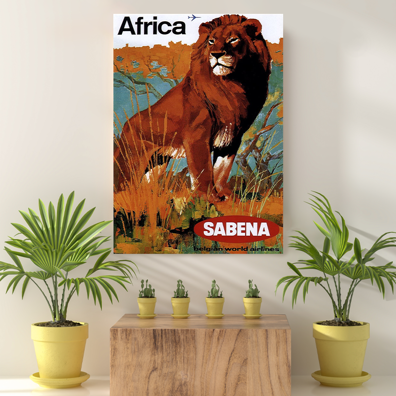 Vintage Reis bestemming Africa