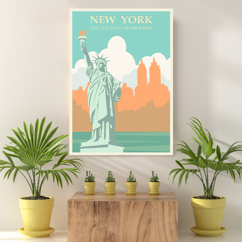 Vintage Reis bestemming New York