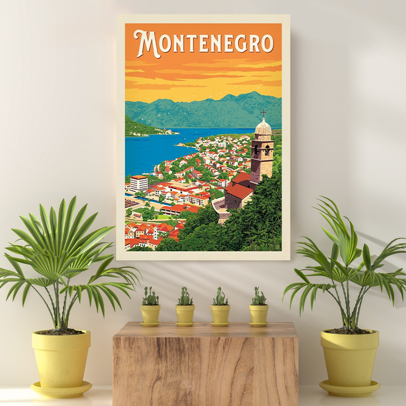 Vintage Reis bestemming Montenegro