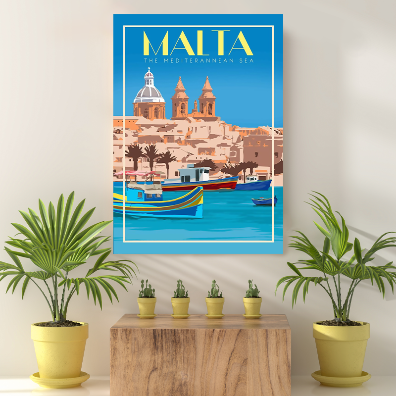 Vintage Reis bestemming Malta