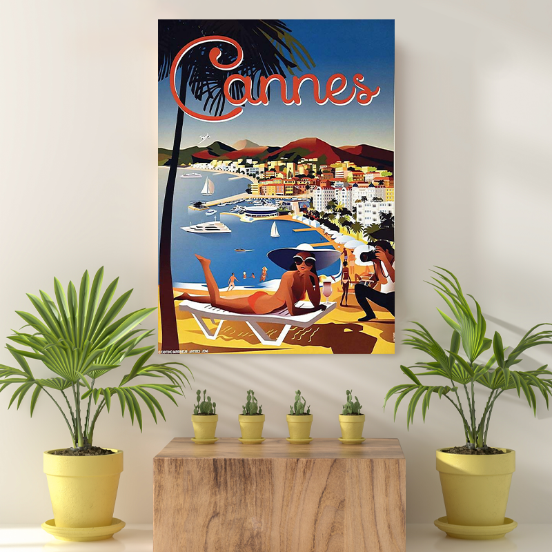 Vintage Reis Bestemming Cannes