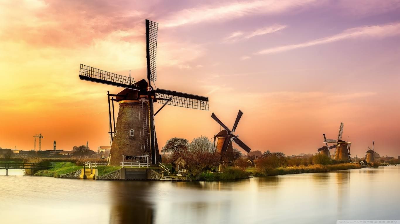 De molens van Kinderdijk