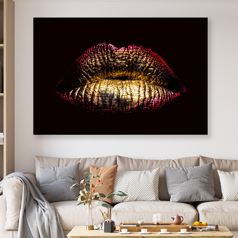 Golden lips
