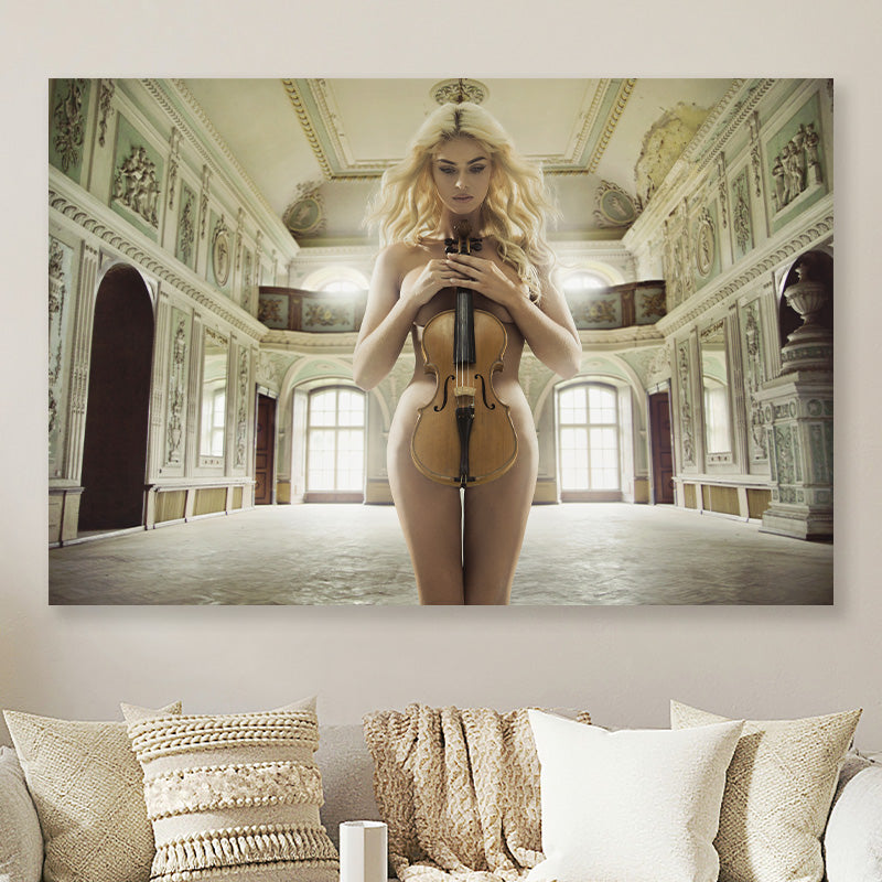 Playing the violin