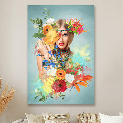 Flower woman