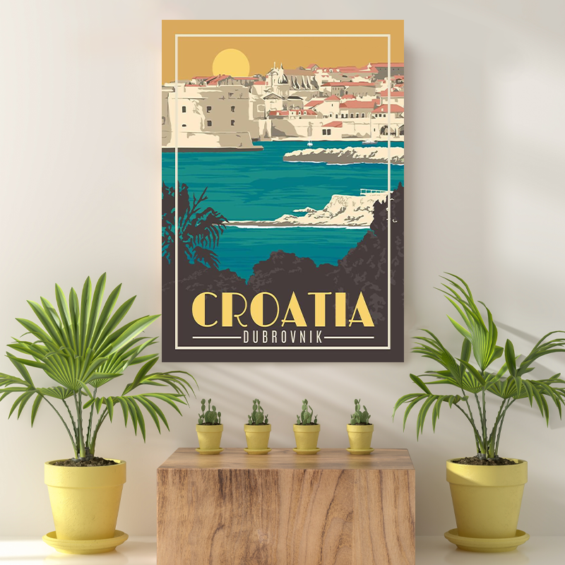 Vintage Reis Bestemming Croatia II