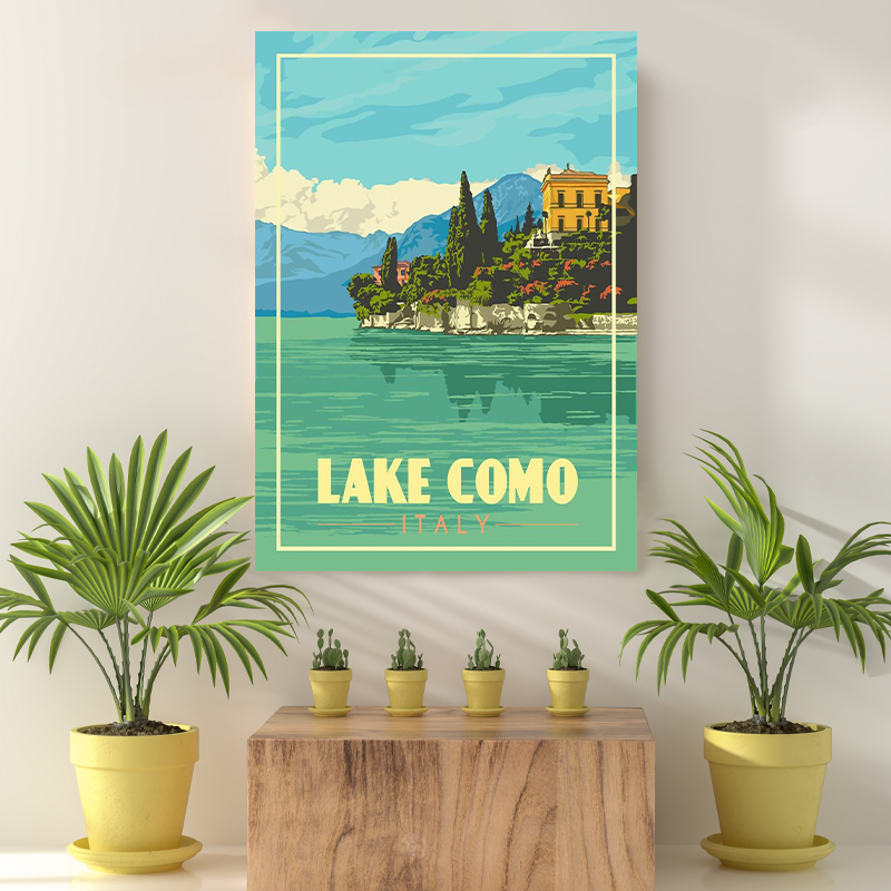 Vintage Reis Bestemming Lake Como III