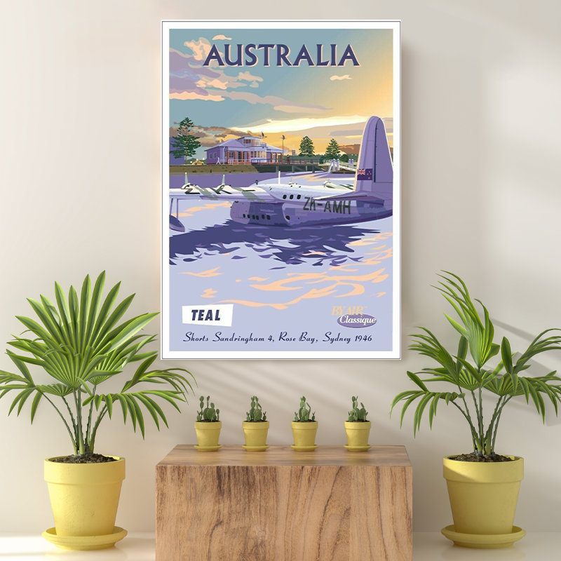 Vintage Reis Bestemming Australia VIII