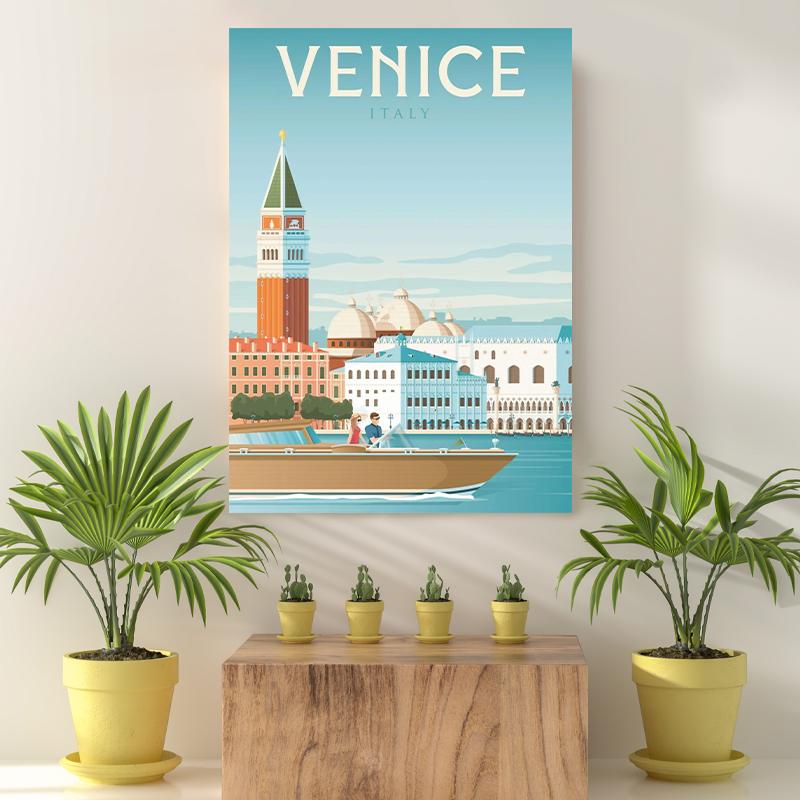 Vintage Reis Bestemming Venice VII
