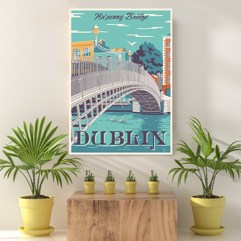 Vintage Reis Bestemming Dublin