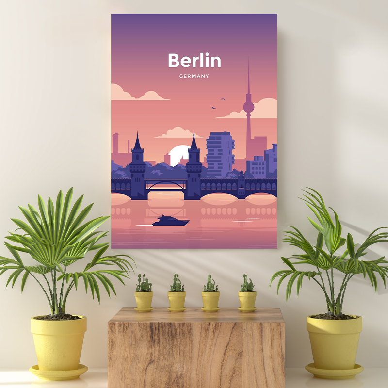 Vintage Reis bestemming Berlin