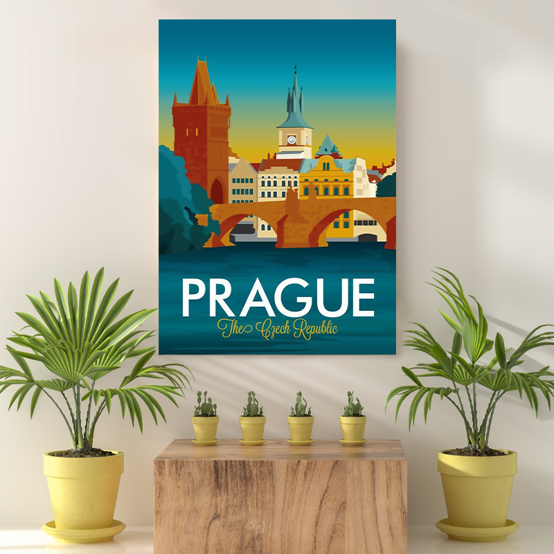 Vintage Reis Bestemming Prague II