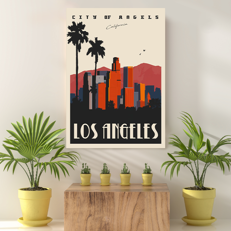 Vintage Reis Bestemming Los Angeles IV