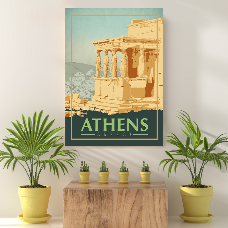 Vintage Reis Bestemming Athens