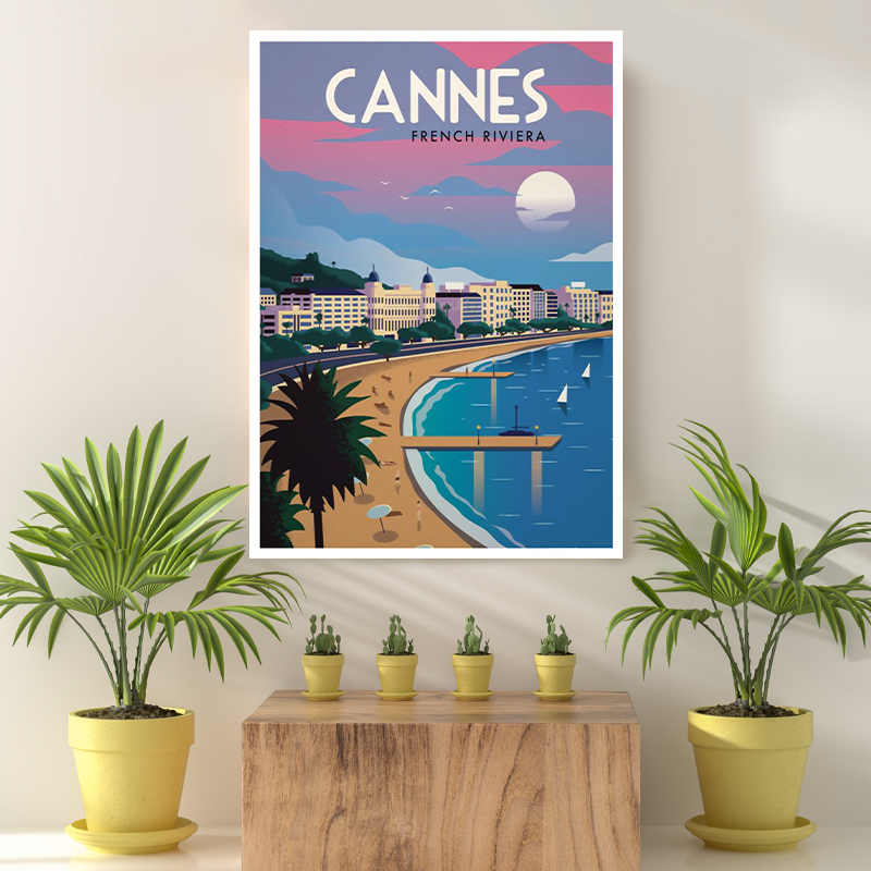 Vintage Reis Bestemming Cannes II