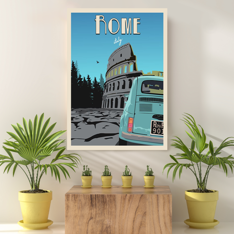 Vintage Reis Bestemming Rome V
