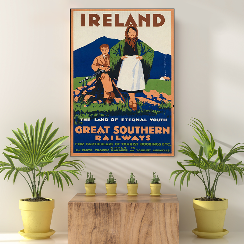 Vintage Reis Bestemming Ireland