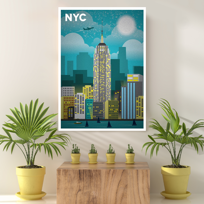 Vintage Reis Bestemming NYC