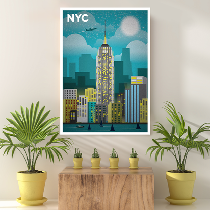 Vintage Reis Bestemming NYC