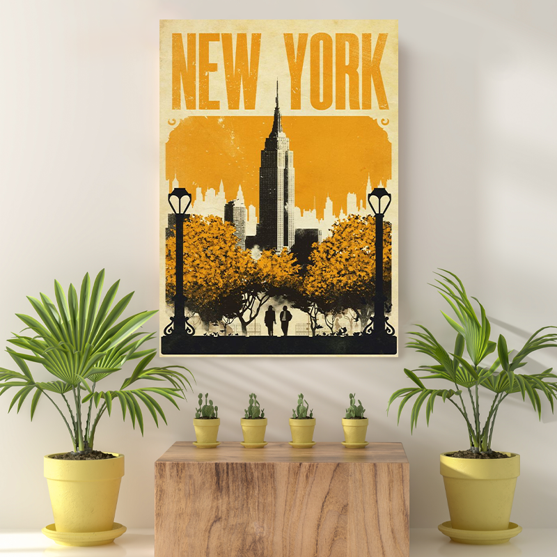 Vintage Reis Bestemming New york IX