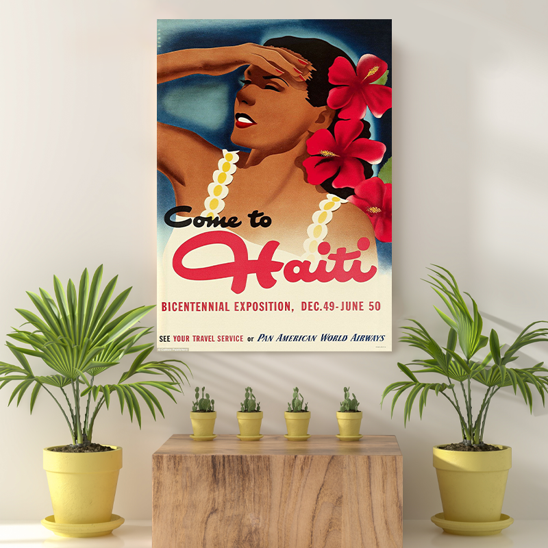 Vintage Reis Bestemming Haiti