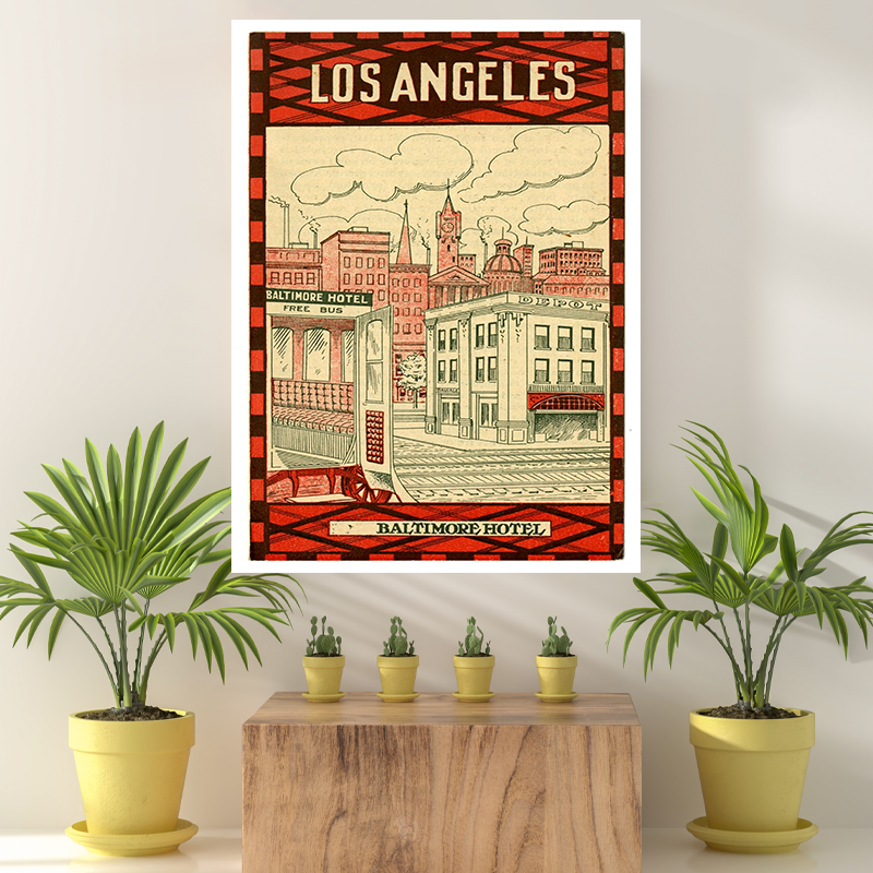 Vintage Reis bestemming Los Angeles II
