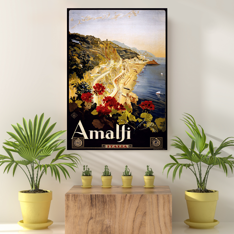 Vintage Reis bestemming Amalfi