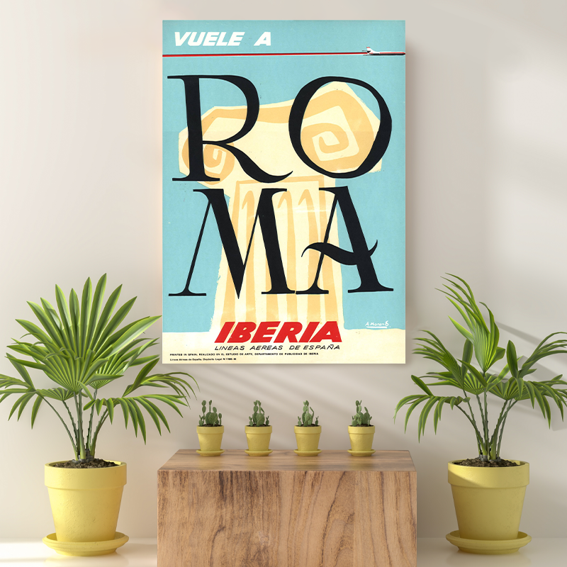 Vintage Reis bestemming Roma