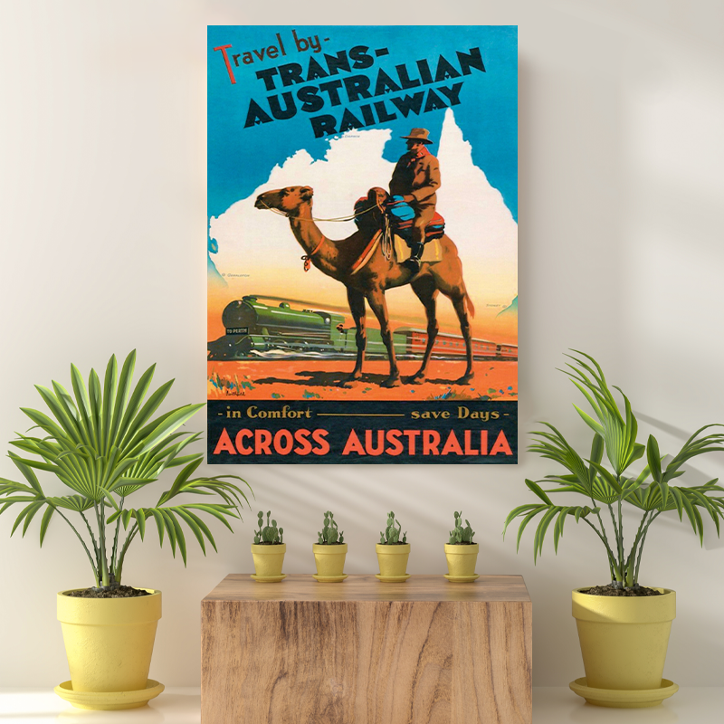 Vintage Reis bestemming Across Australia