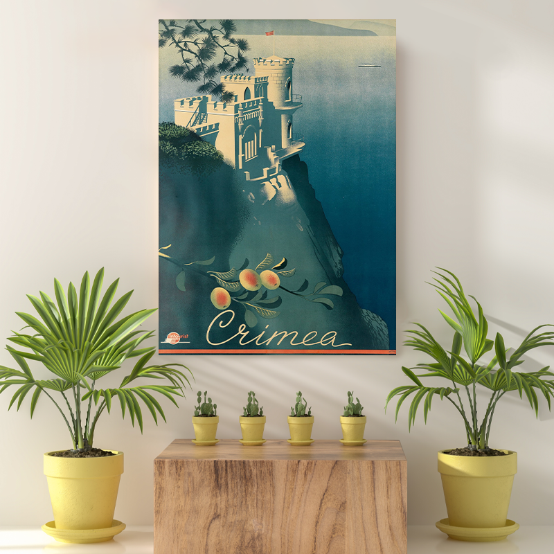 Vintage Reis bestemming Crimea