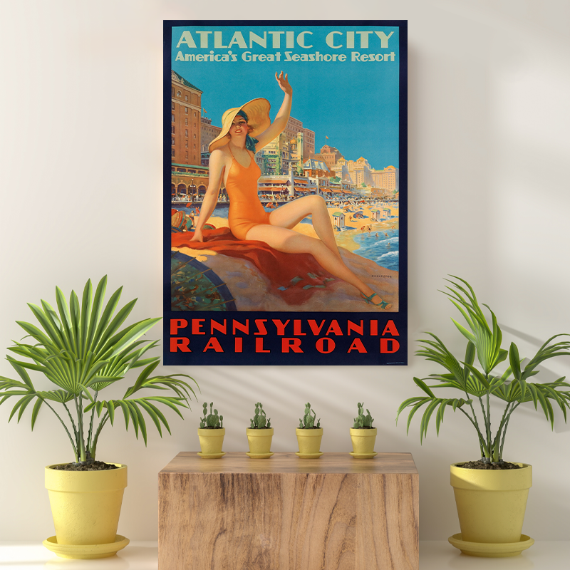 Vintage Reis bestemming Atlantic City III
