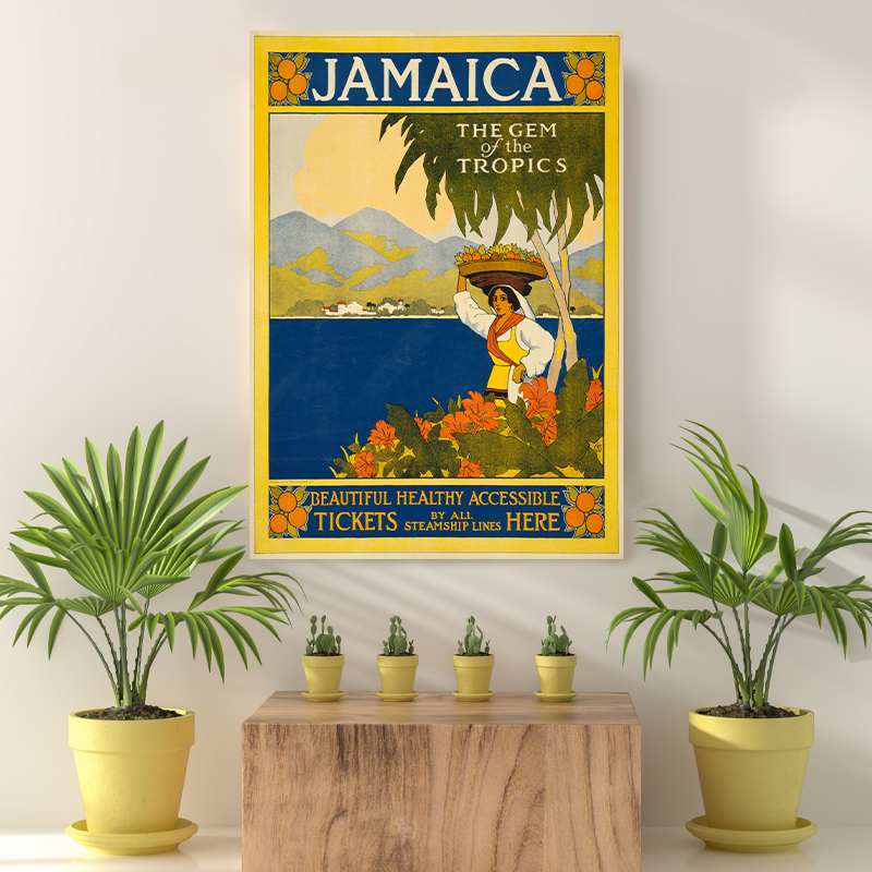Vintage Reis bestemming Jamaica