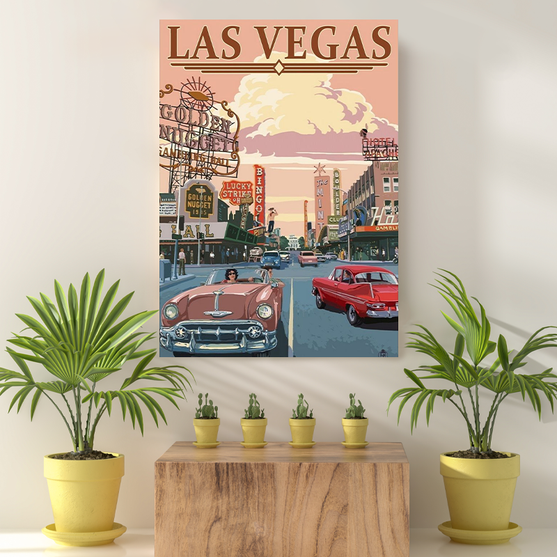 Vintage Reis bestemming Las Vegas