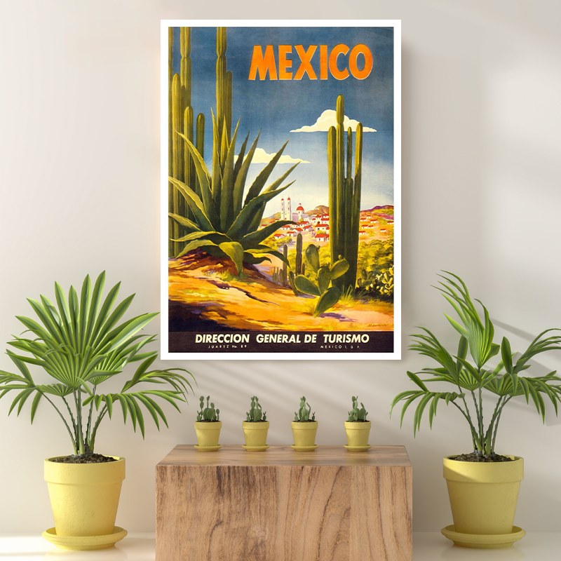 Vintage Reis bestemming Mexico