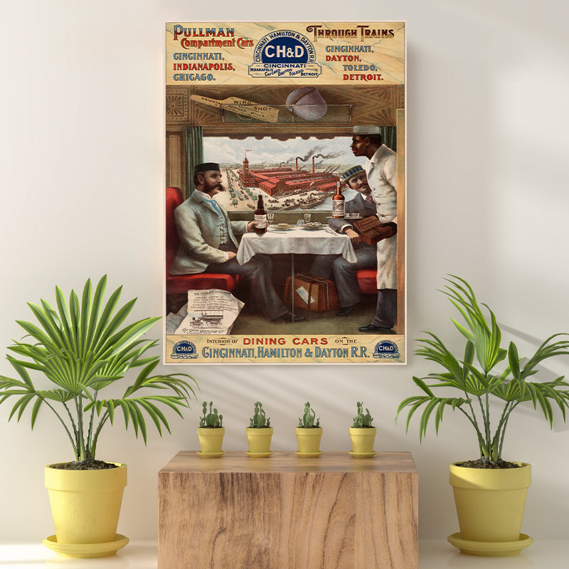 Vintage Reis bestemming Dining Cars