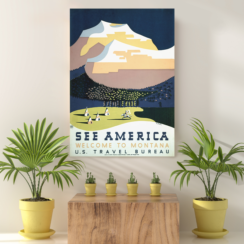 Vintage Reis Bestemming See America III