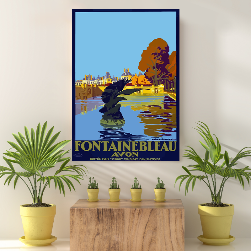 Vintage Reis bestemming Fontainebleau