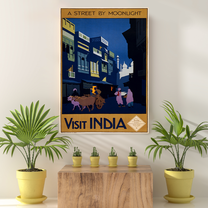 Vintage Reis bestemming India
