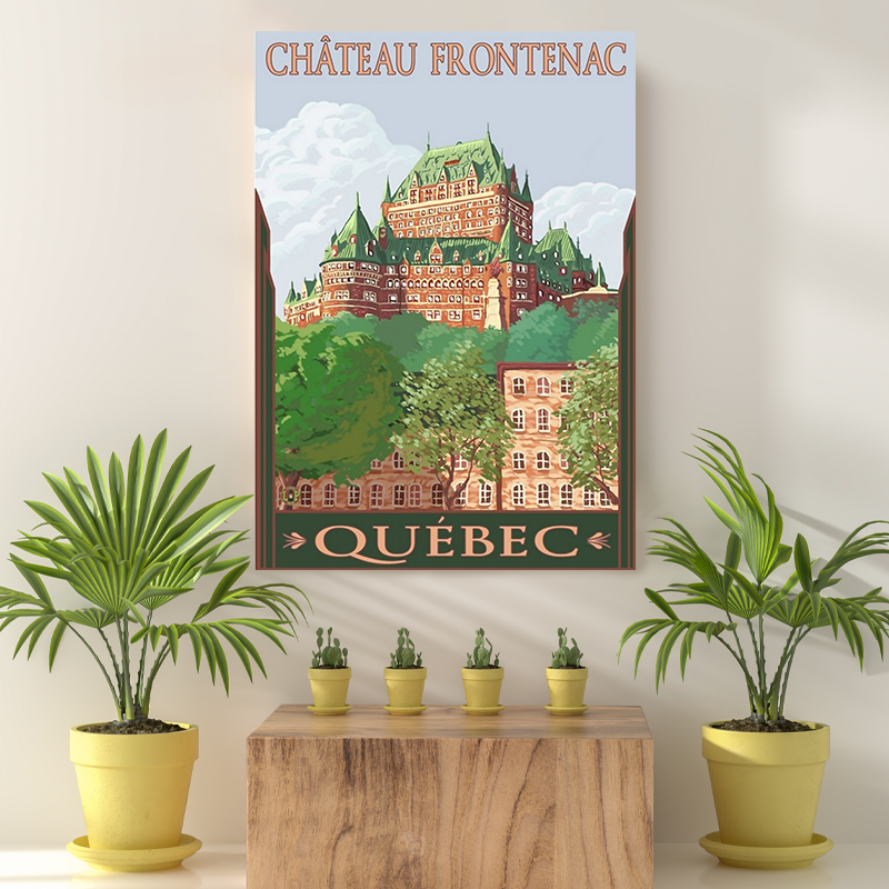 Vintage Reis bestemming Quebec