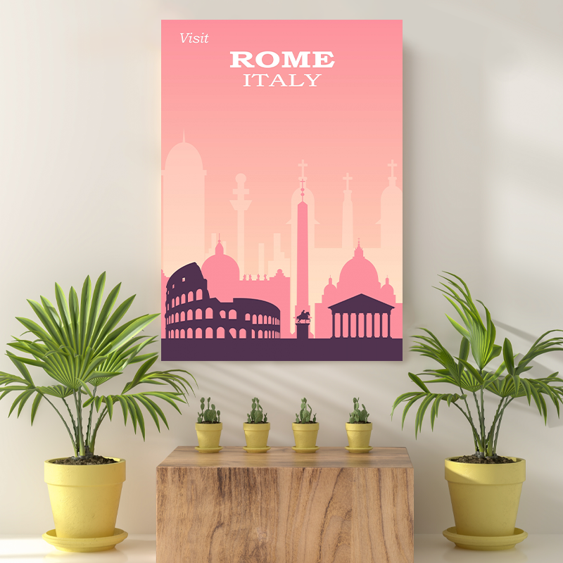 Vintage Reis bestemming Rome III