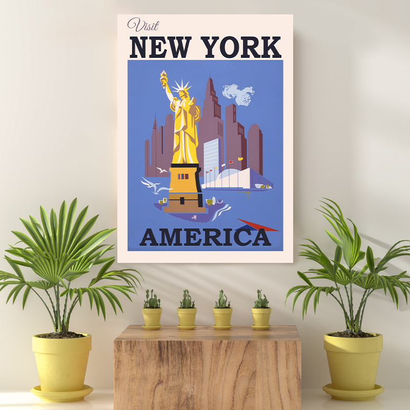 Vintage Reis bestemming New york IV