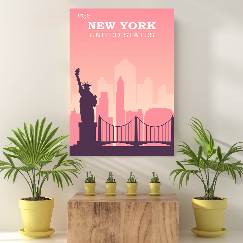 Vintage Reis bestemming New york V