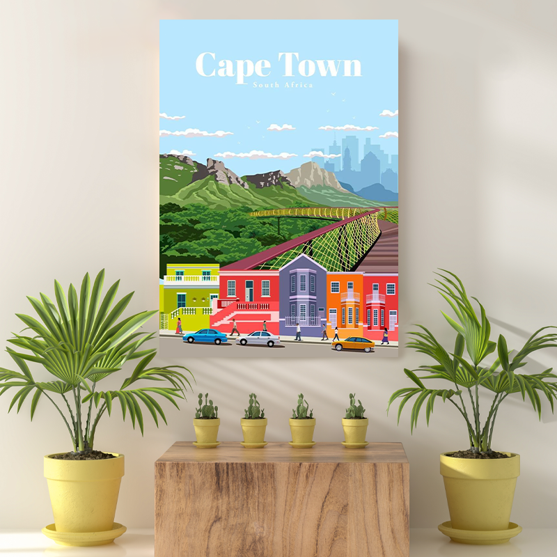 Vintage Reis bestemming Cape town