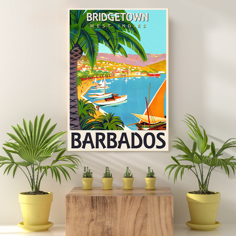 Vintage Reis bestemming Barbados