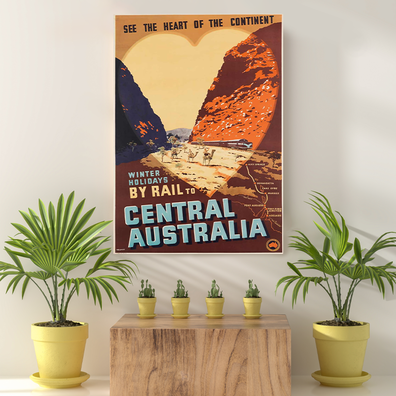 Vintage Reis bestemming Central Australia