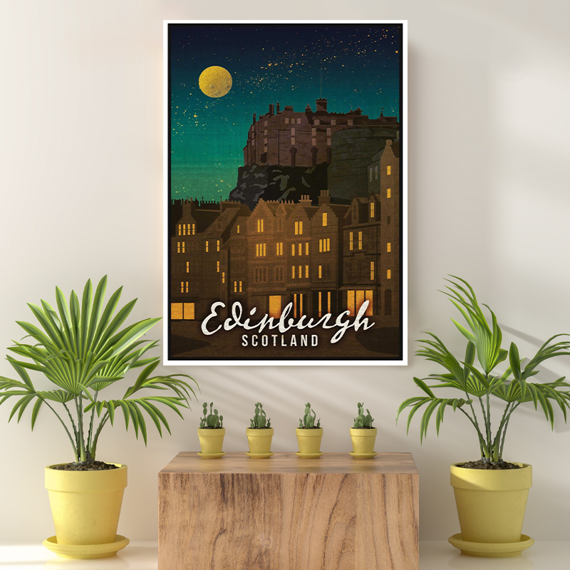 Vintage Reis bestemming Edinburgh